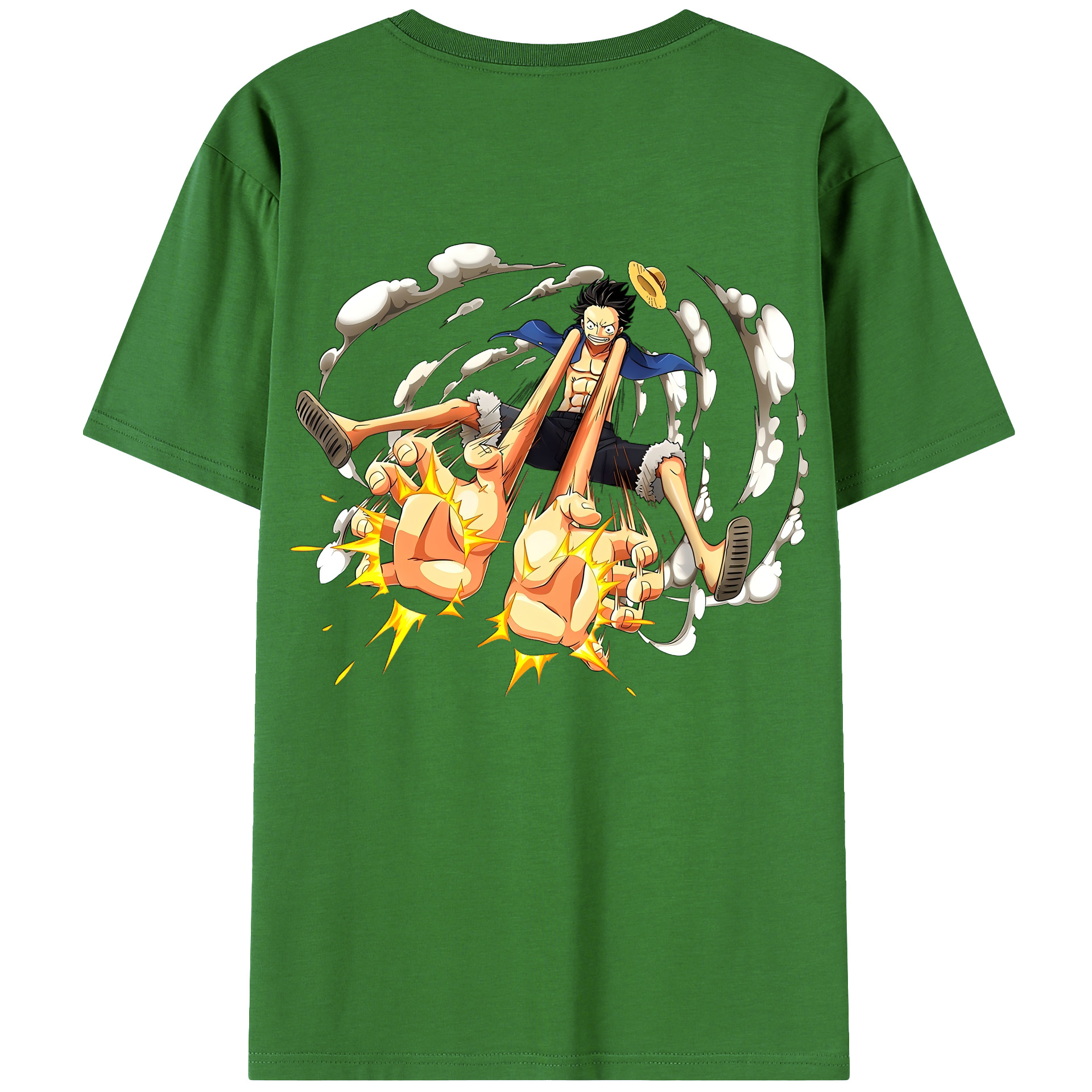 （画像用） ワンピース モンキー・D・ルフィ ONE PIECE Monkey D. Luffy レディース半袖Tシャツ(バックプリント)